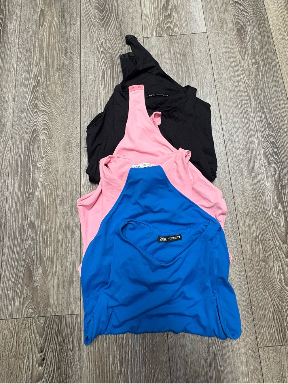 Bundle of 3 ZARA Blue Sleeveless Tank Top - Women's Basic